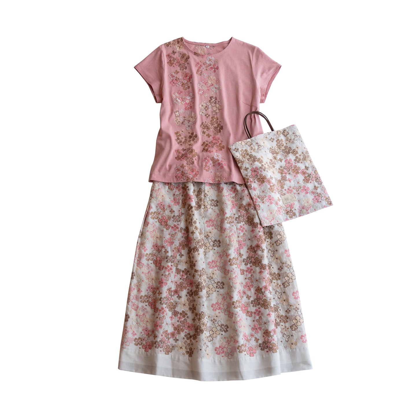 風花 フレンチスリーブTシャツ アース