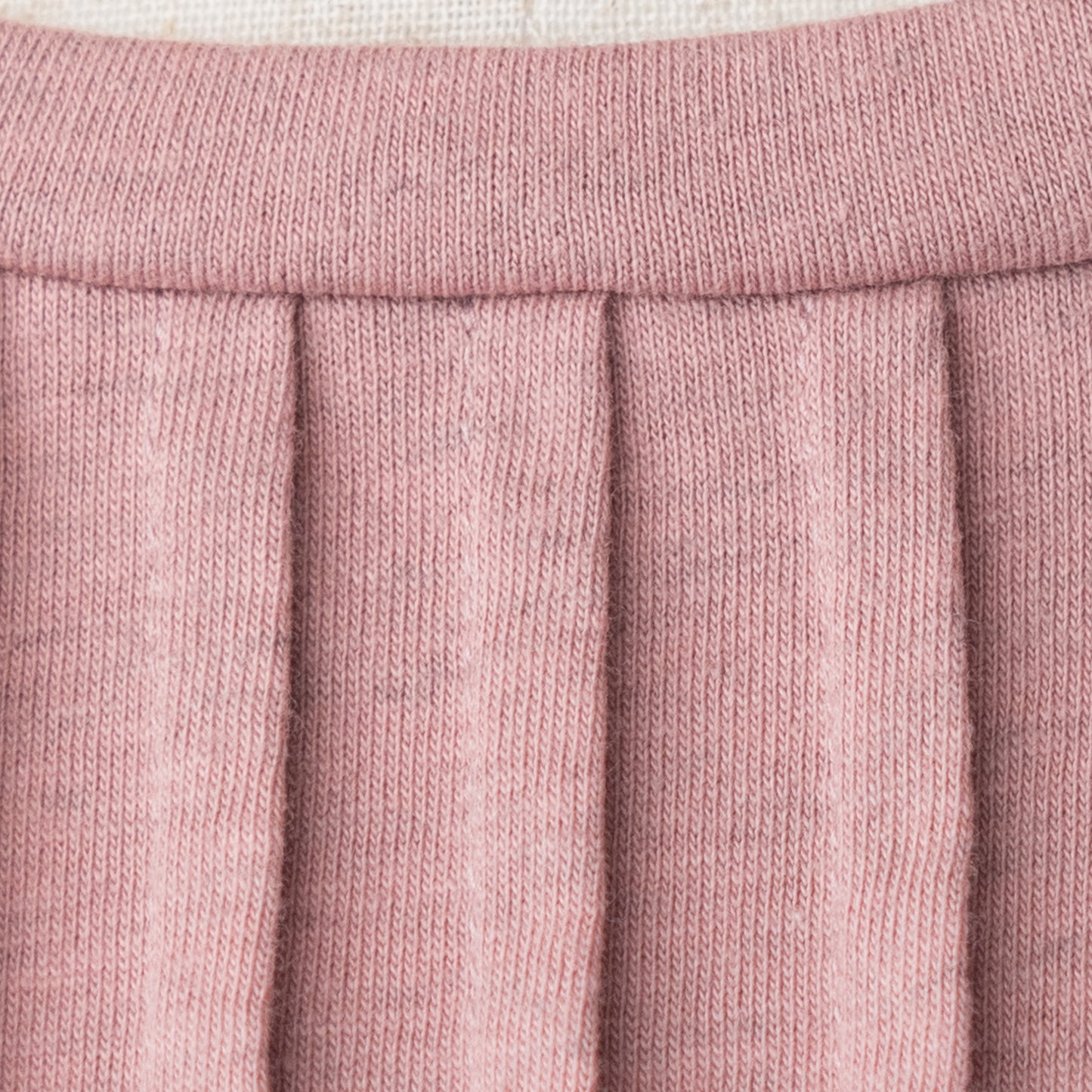 ピンタックTシャツ スモーキーピンク