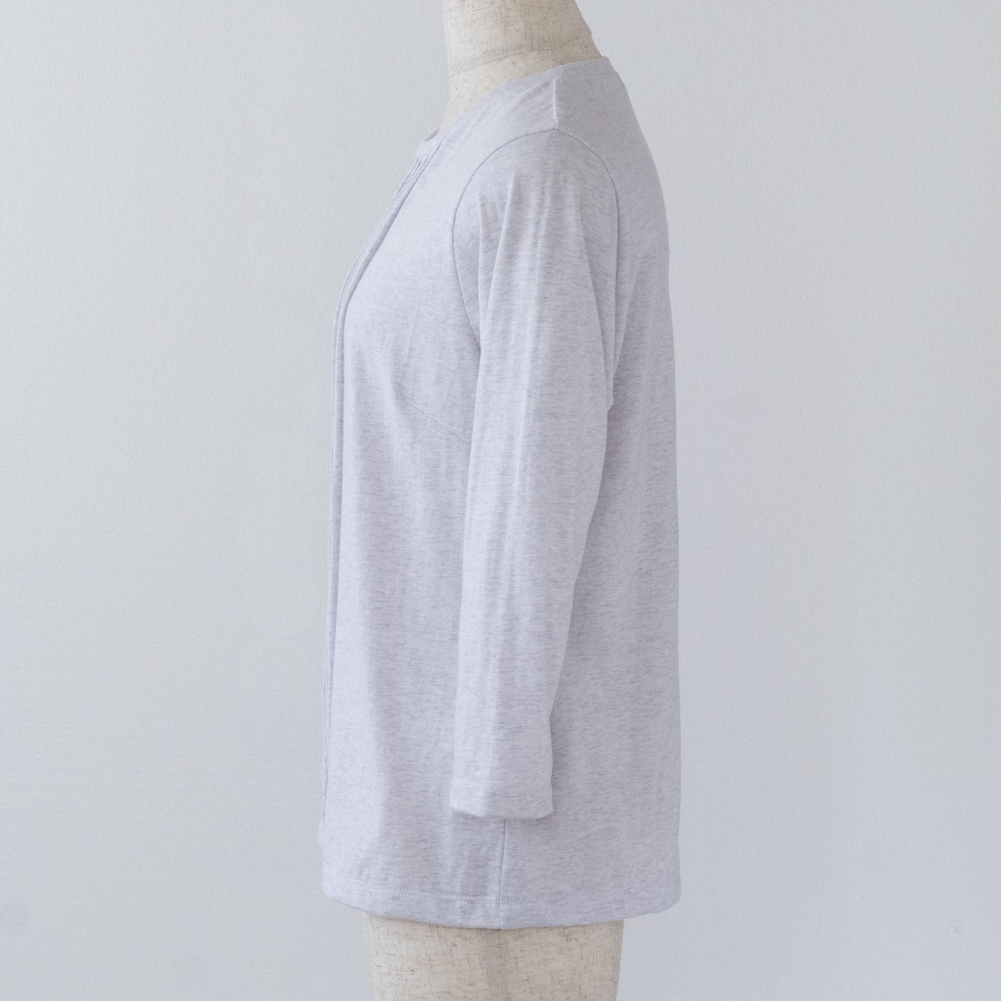 ピンタックTシャツ オートミールブリーチ
