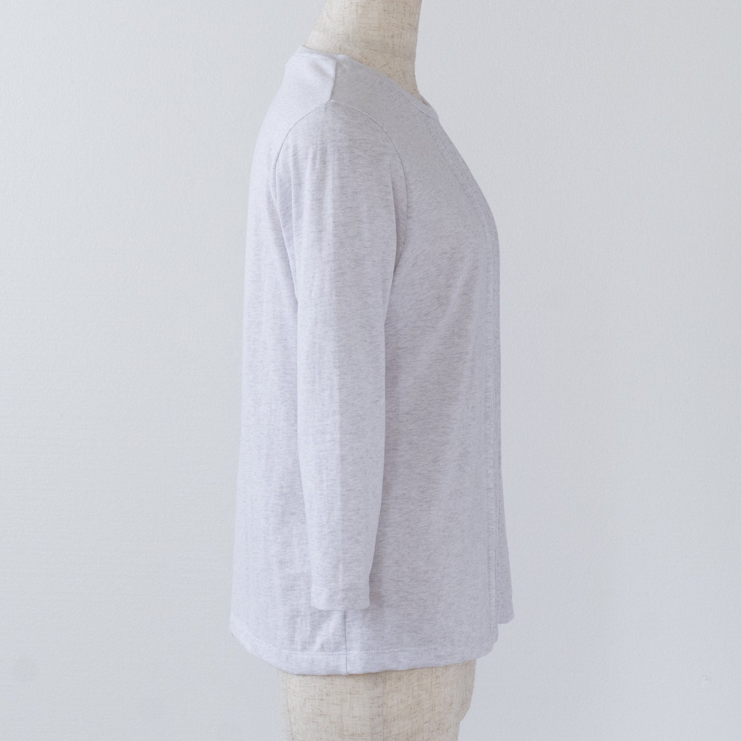 ピンタックTシャツ オートミールブリーチ