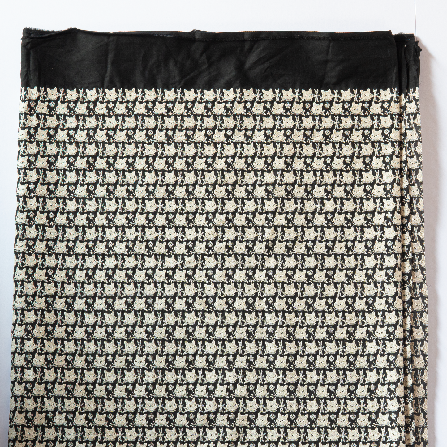 テキスタイル モノグラムクロッチ 黒×生成