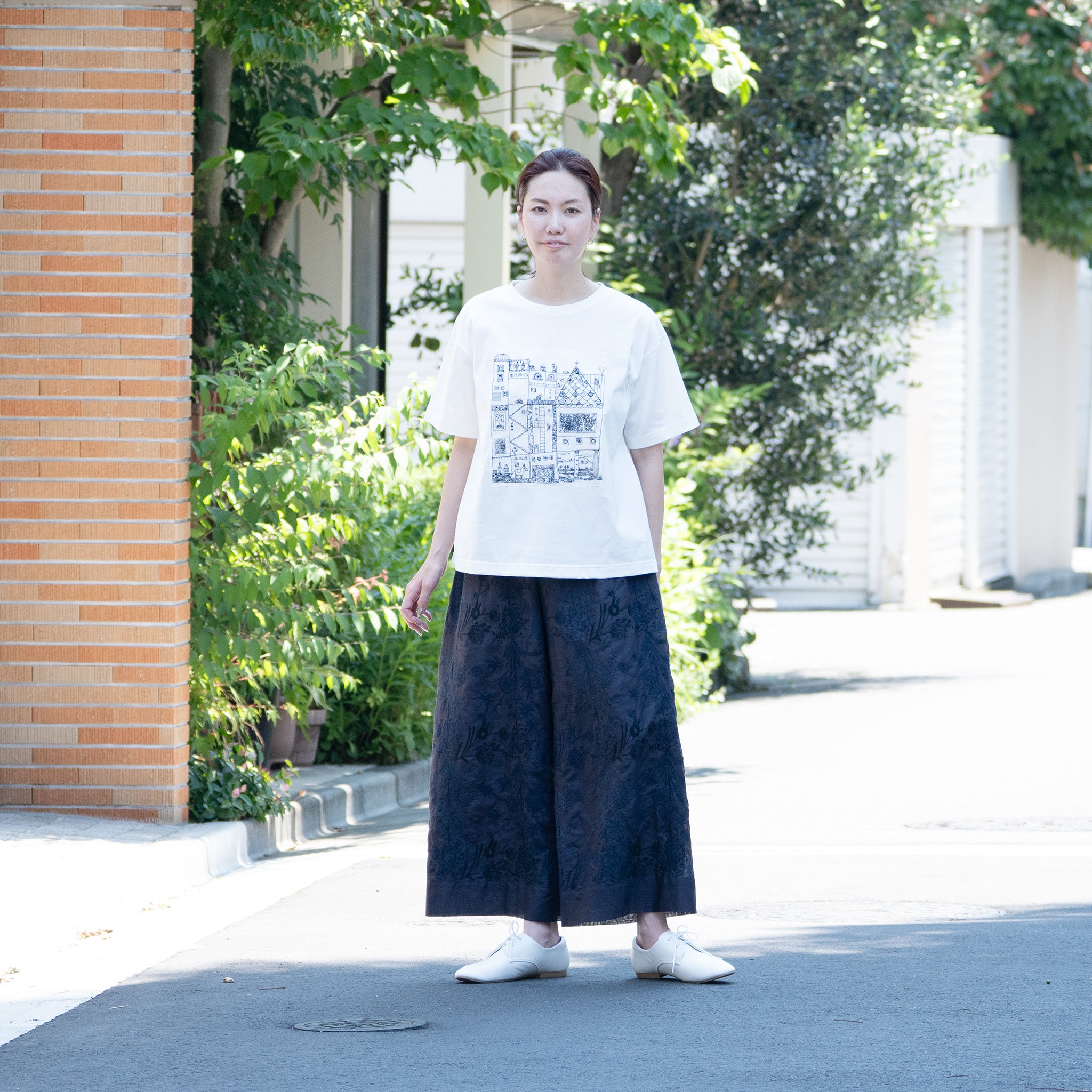 PJC 刺繍ロングスカート PJC ロングスカート