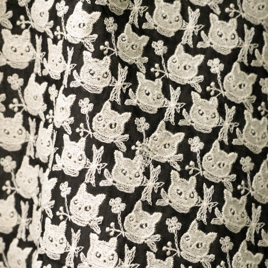 テキスタイル モノグラムクロッチ 黒×生成