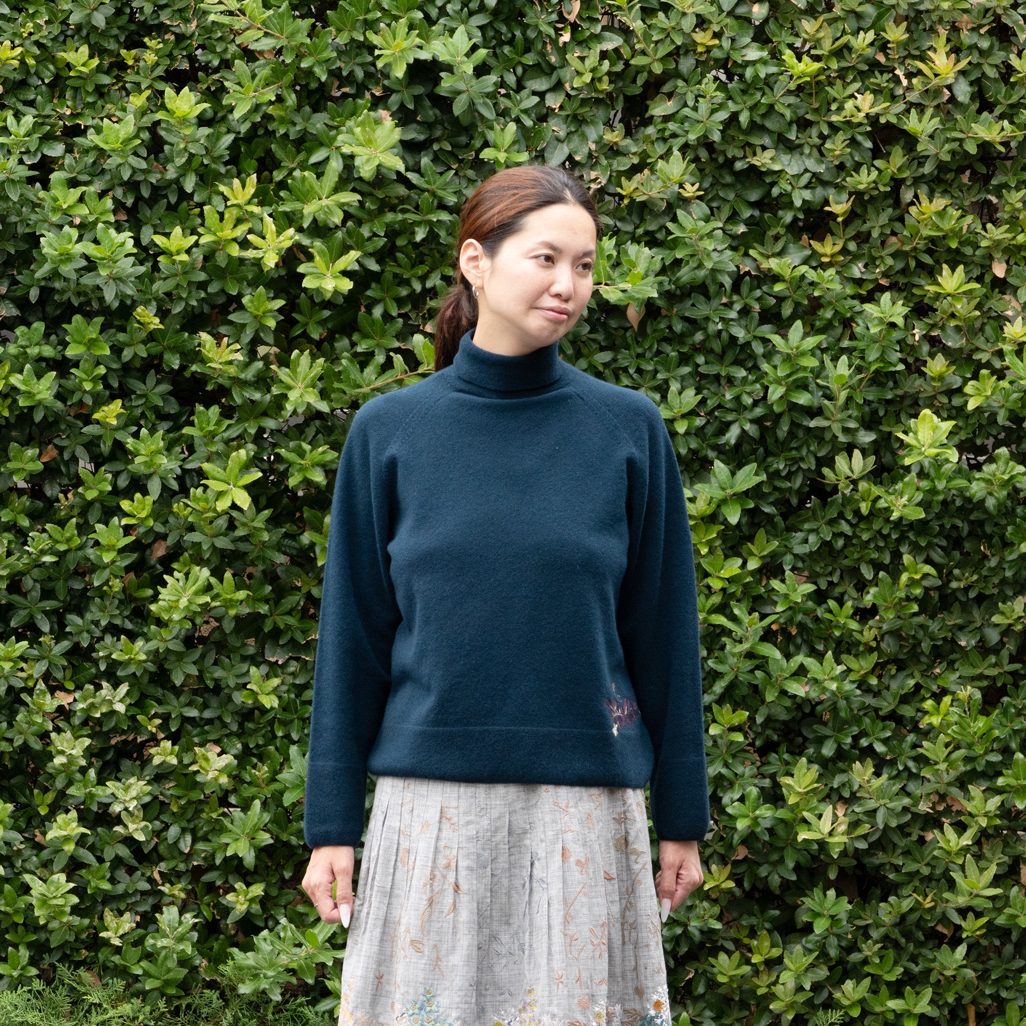 マチャット　ホールガーメント　半袖ニット ネイビー マチャット ホールガーメントニット 半袖 マチャット ホール