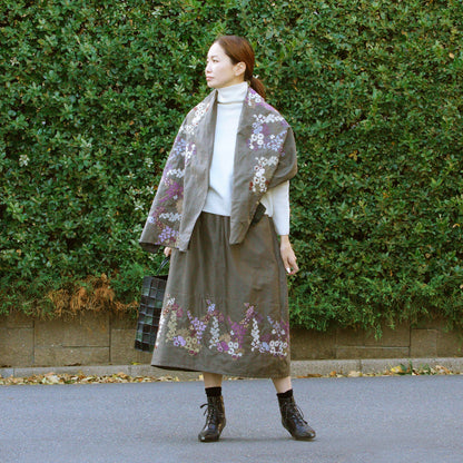 花園２コース スカート ペールカーキ