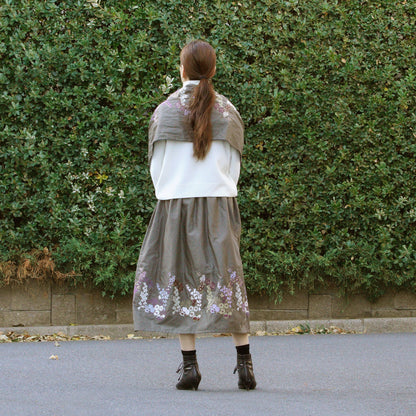 花園２コース スカート ペールカーキ