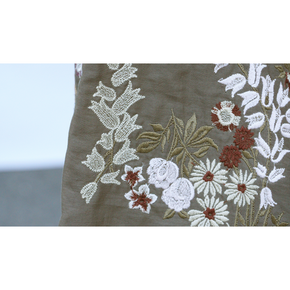 花園２コース スカート ペールカーキ