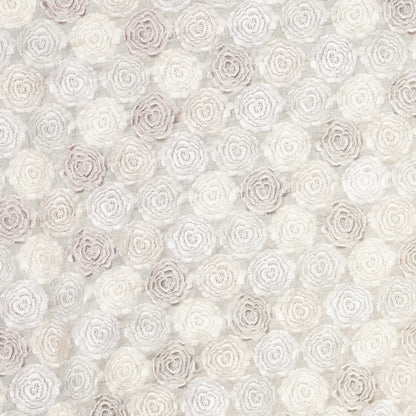 テキスタイル モネのバラ アイボリー