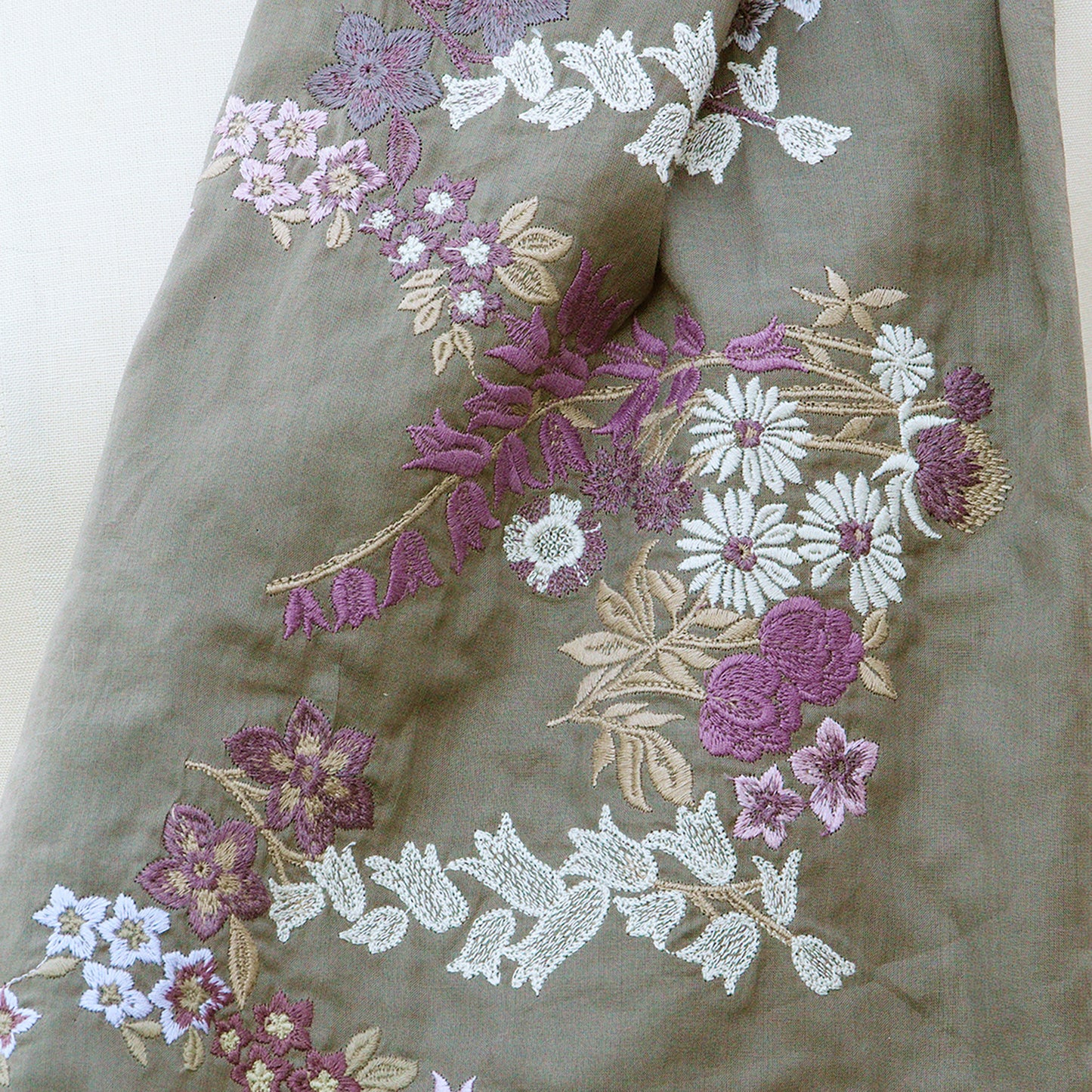 花園 ロングストール ペールカーキ