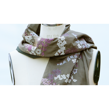 花園 ロングストール ペールカーキ