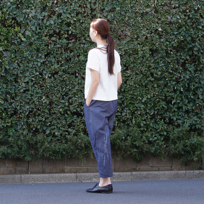 レーステープTシャツ ホワイト