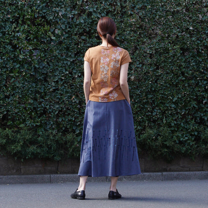 風花 フレンチスリーブTシャツ アース