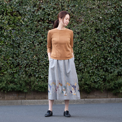 ピンタックTシャツ　アース