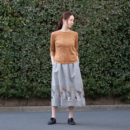 ピンタックTシャツ　アース