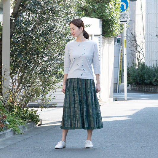 ボーラークローバータックスカート エバーグリーン