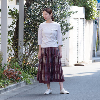 ボーラークローバー七分袖Tシャツ ソフトピンク