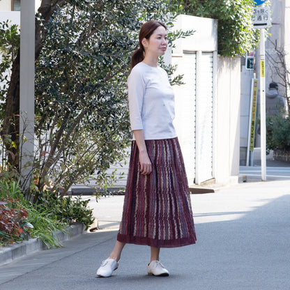 ボーラークローバー七分袖Tシャツ ソフトピンク