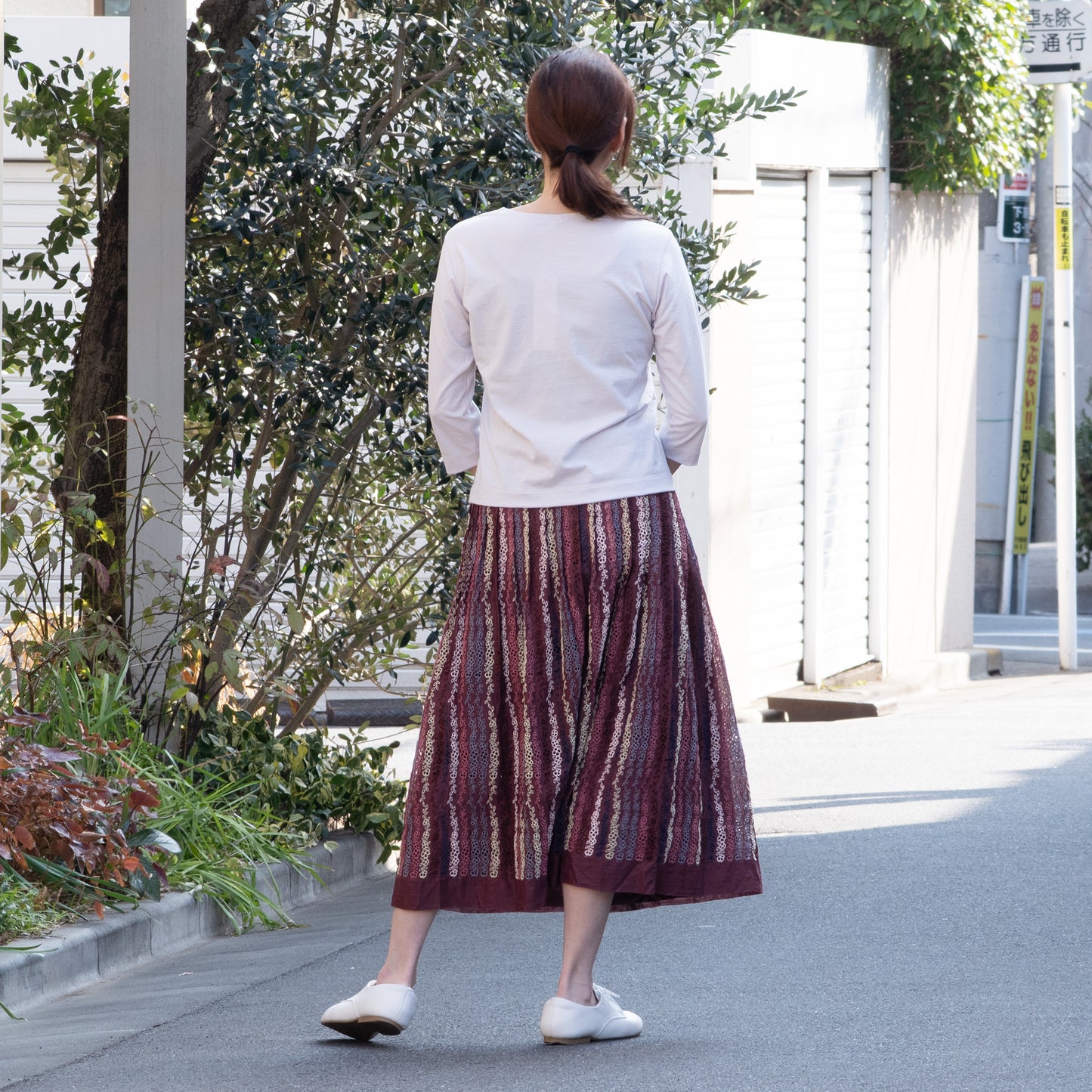 ボーラークローバータックスカート ペチュニア