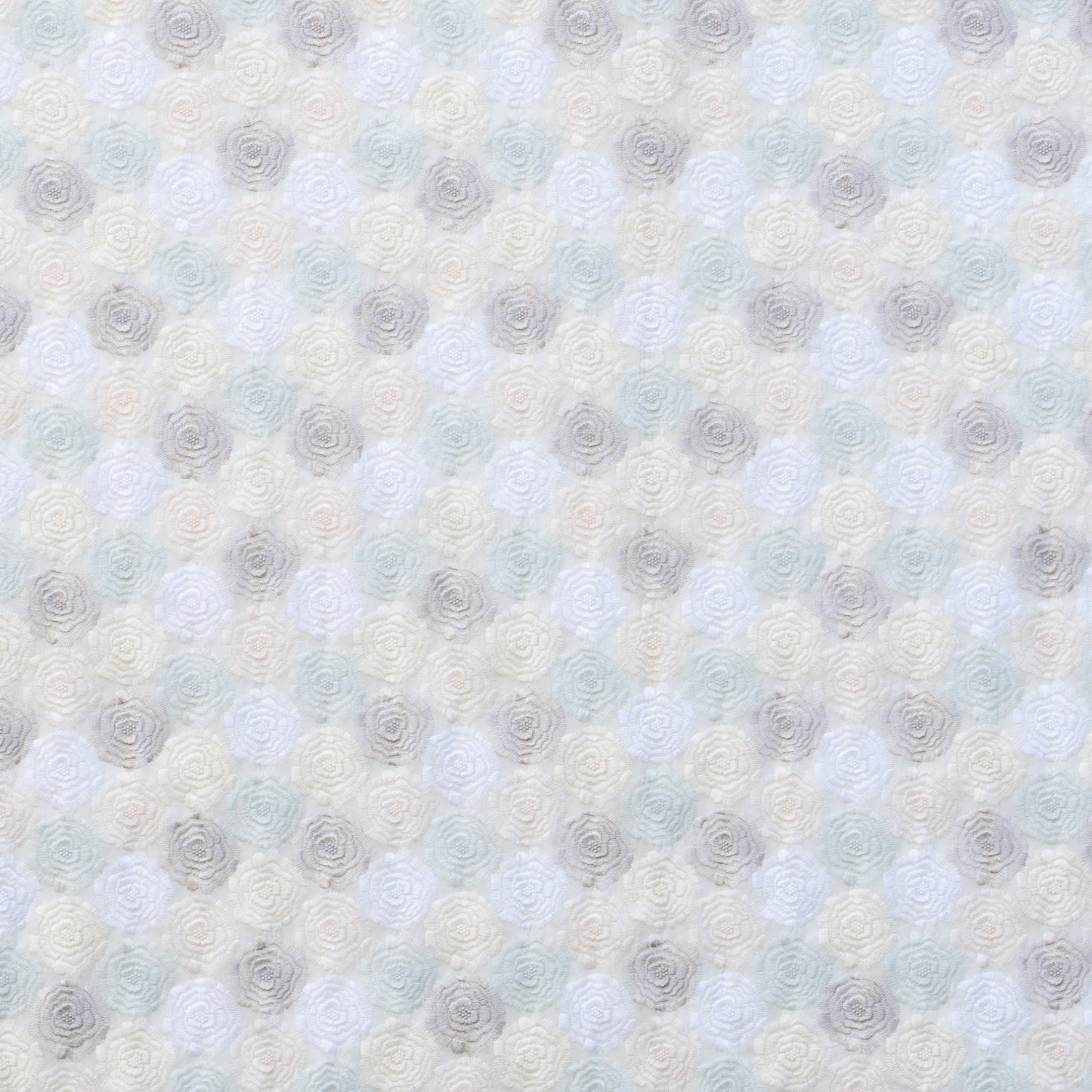 テキスタイル モネのバラ グリーン