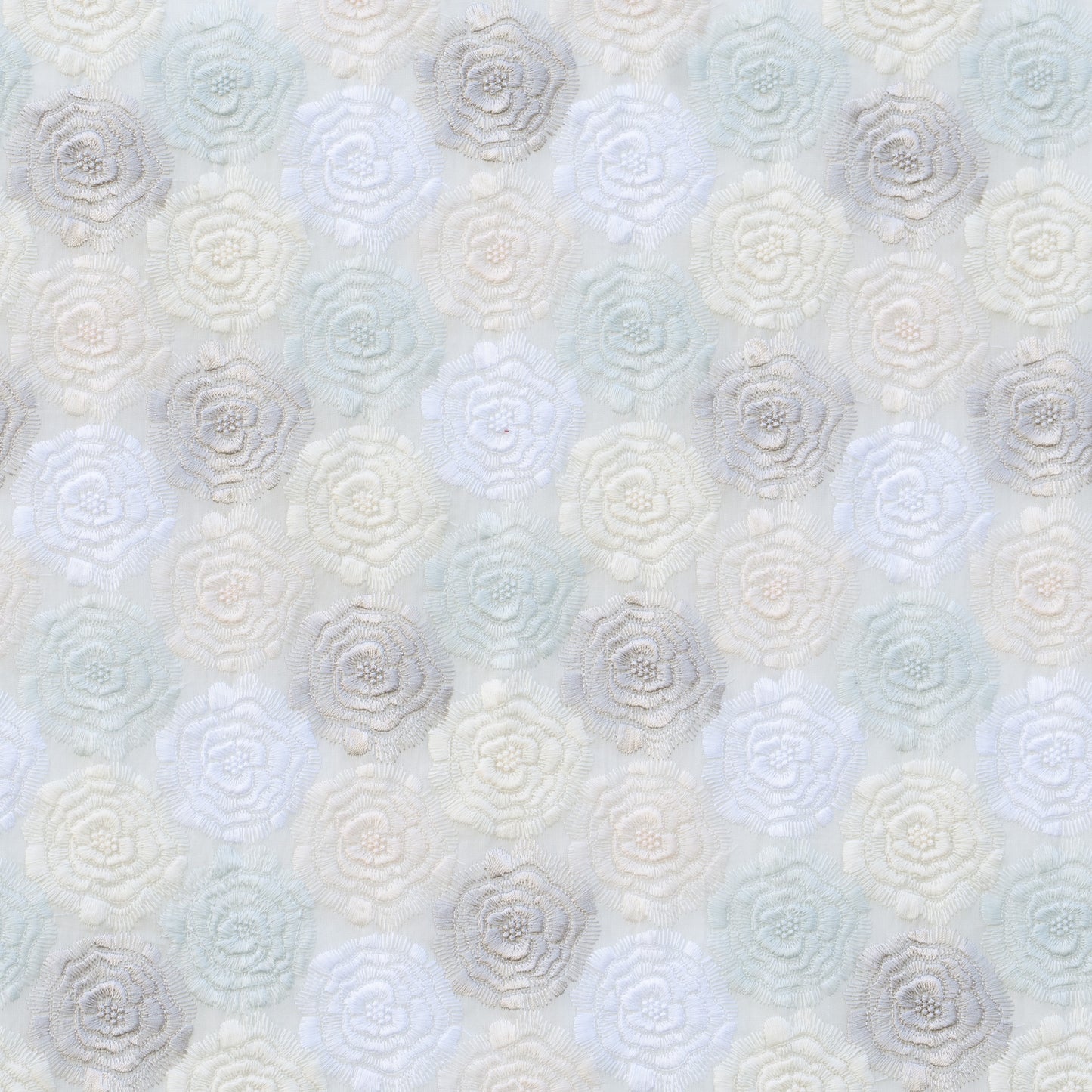 テキスタイル モネのバラ グリーン