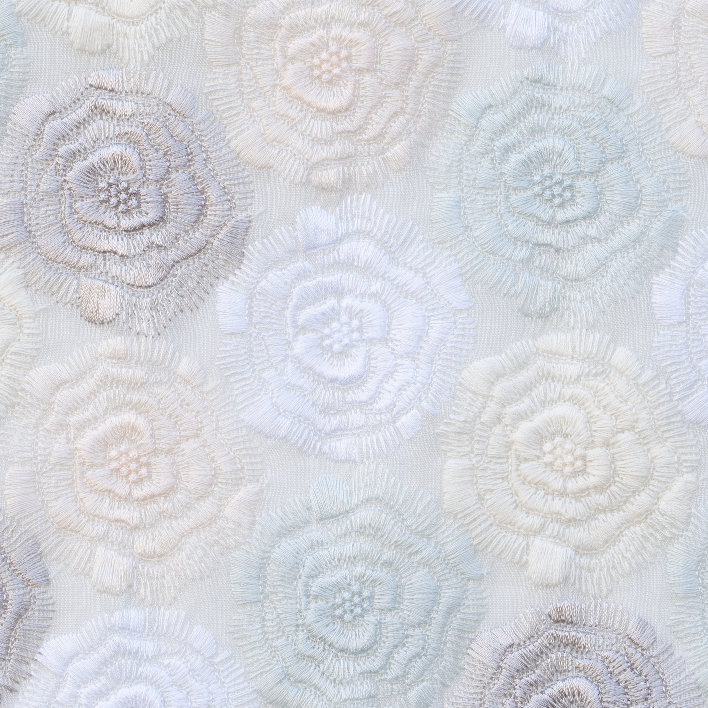 テキスタイル モネのバラ グリーン