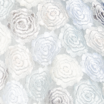 テキスタイル モネのバラ グリーン