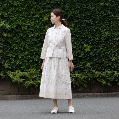 ラミーリネンすずらんタックスカート