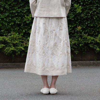 ラミーリネンすずらんタックスカート