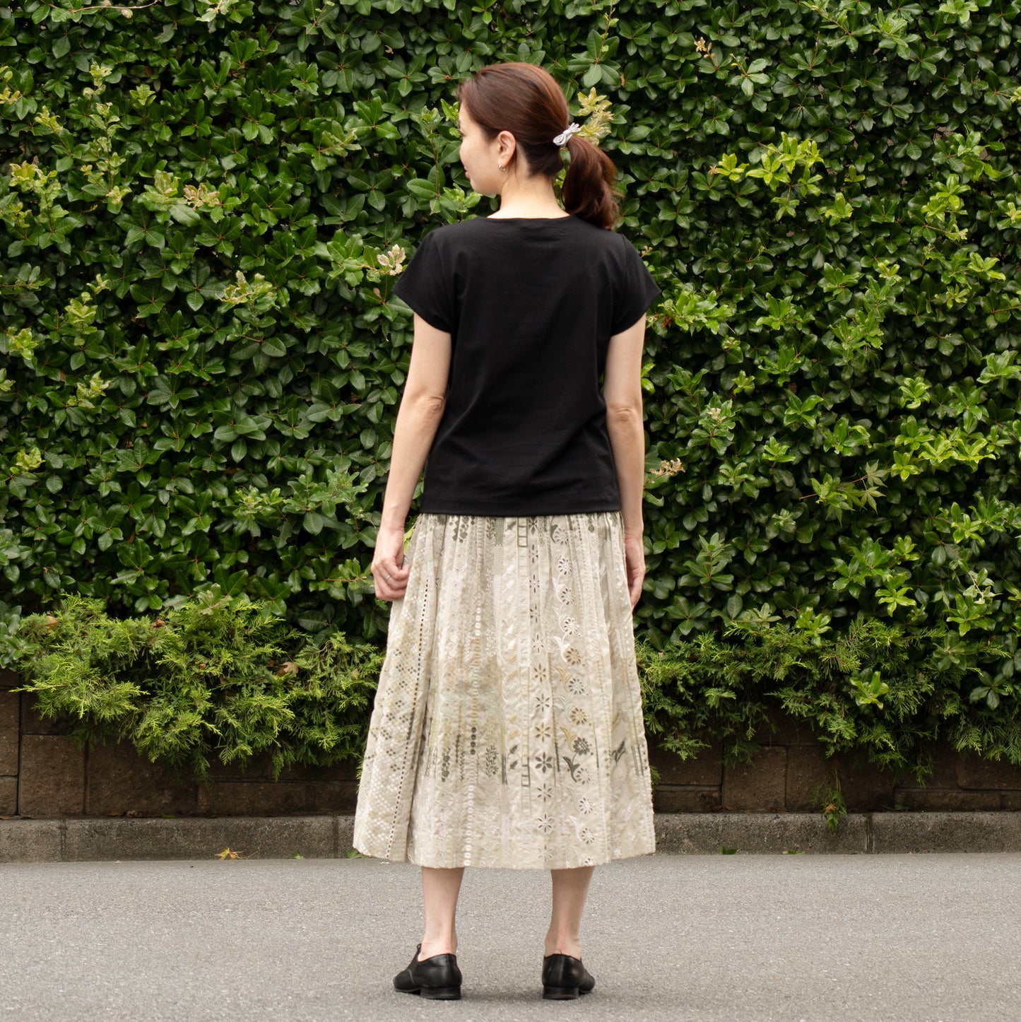 モネのバラ フレンチTシャツ