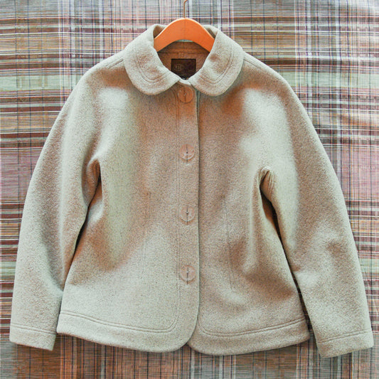 【軽くて暖かい】圧縮ウールのジャージージャケット   セイジグリーン〈新色〉