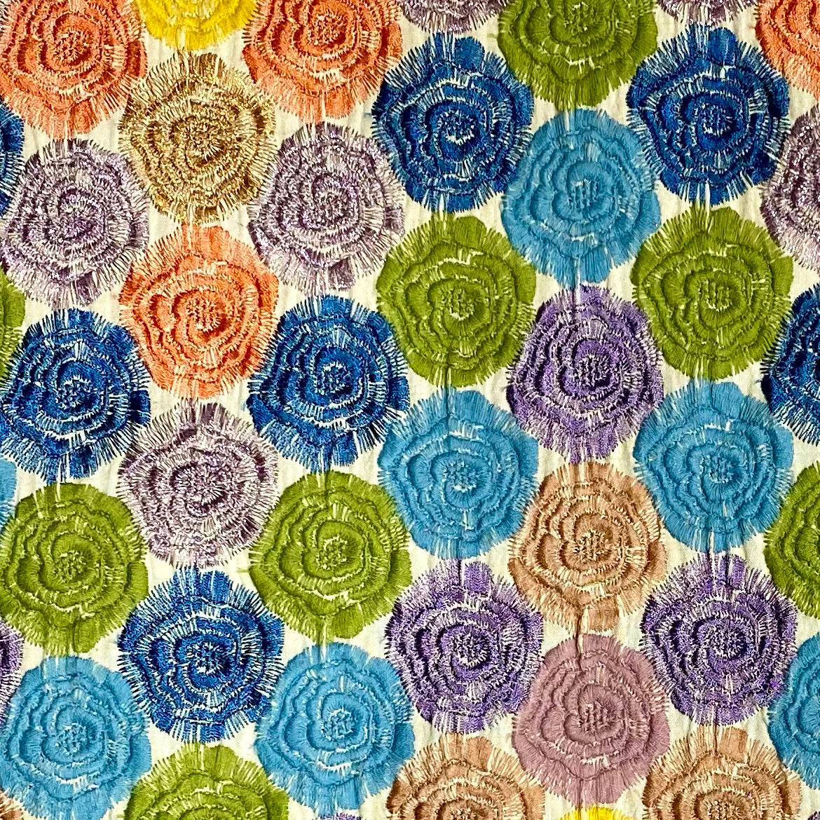 ユナイテッドトウキョウ PJC刺繍生地 テキスタイル 薔薇 バラ